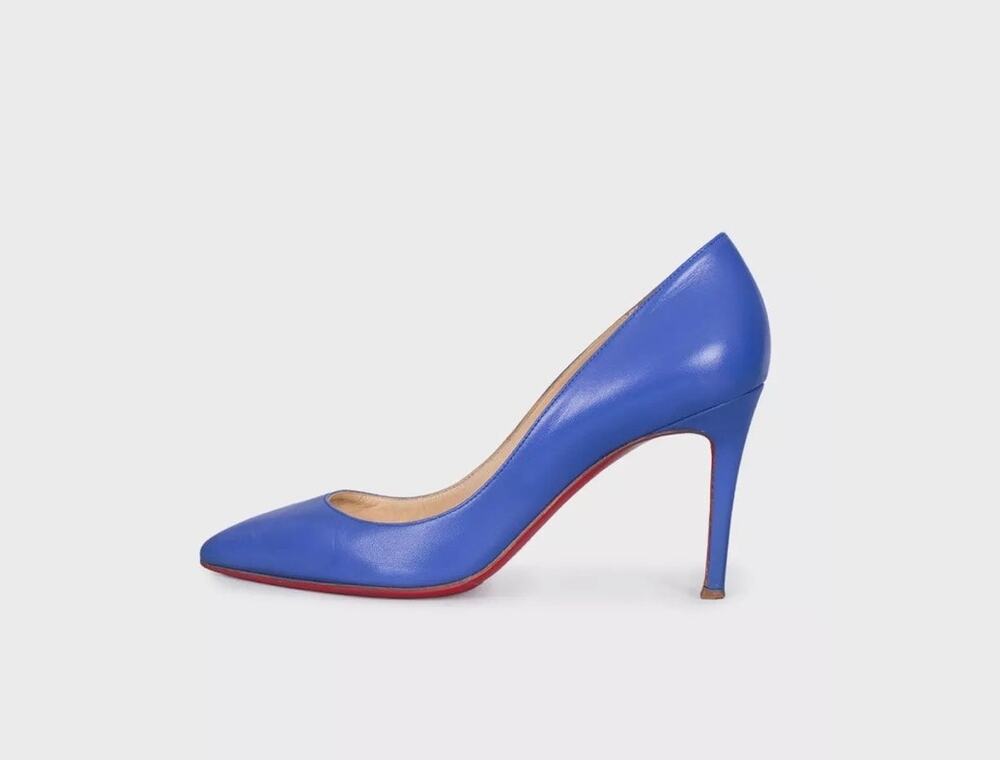 Christian Louboutin Blue Leather Pumps - Size 40